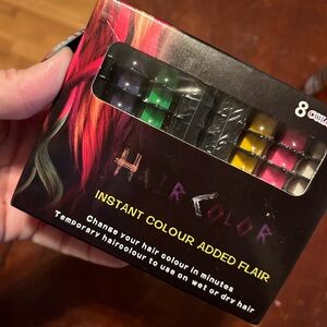 Instant hair, chalk, several different colors and combinations